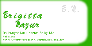 brigitta mazur business card